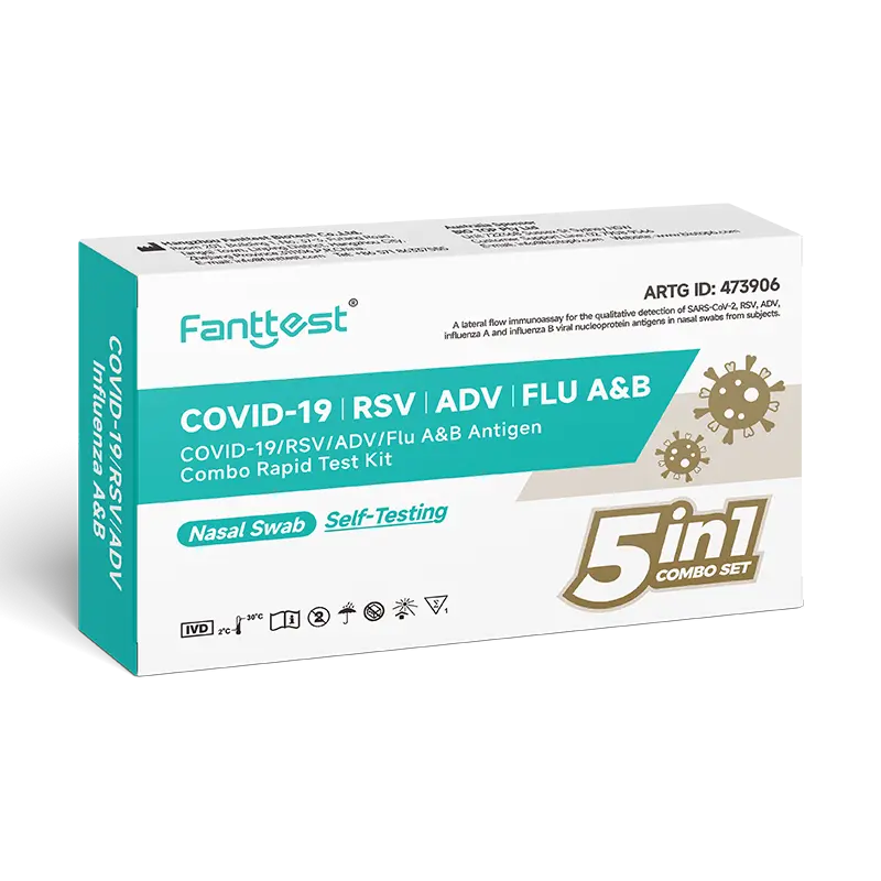 COVID-19/RSV/ADV/Flu A&B Antigen Combo Rapid Test Kit