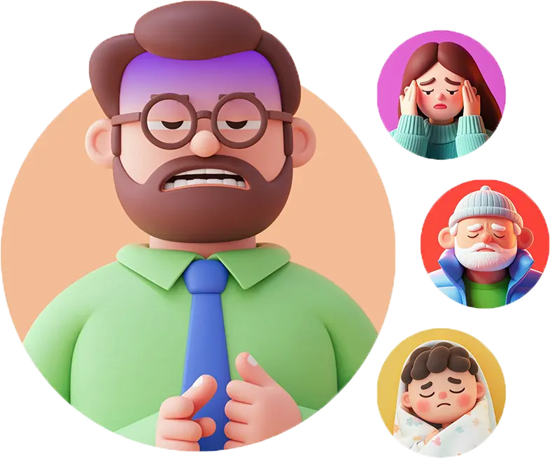 Symptoms are similar and cannot be distinguished?